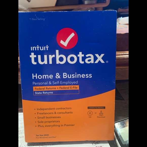 TURBOTAX 2020 INTUIT HOME & BUSINESS (PC DOWNLOAD ONLY-NoCD) Read below… - Picture 1 of 4